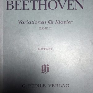 ベートーヴェン 変奏曲集 第2巻 輸入楽譜 beethoven aoriationen fur klavier 原典版 ピアノ piano 洋書