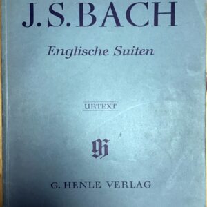 バッハ イギリス組曲 輸入楽譜 bach english suites 原典版 ピアノ piano 洋書