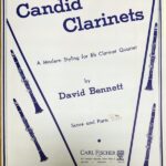 デイヴィッド・ベネット Candid Clarinets 輸入楽譜 david bennett クラリネット カルテット 洋書