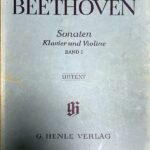 ベートーヴェン ヴァイオリン・ソナタ集 第1巻 輸入楽譜 beethoven sonaten klavier und violine 原典版 ヴァイオリン ピアノ 洋書