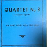 ブラームス ピアノ四重奏曲 第3番 ハ短調 輸入楽譜 brahms quartet no.3 ピアノ ヴァイオリン ヴィオラ チェロ 洋書