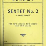 ブラームス 弦楽六重奏曲 第2番 ト長調 Op.36 輸入楽譜 brahms sixtet no.2 ヴァイオリン ヴィオラ チェロ 洋書