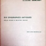 ドビュッシー ６つの古代のエピグラフ 輸入楽譜 debussy six epigraphes antiques ピアノ 連弾 洋書