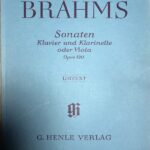 ブラームス クラリネット・ソナタ Op.120(ヴィオラ) 輸入楽譜 brahms sonaten klavier und klarinette oder viola piano clarinet 洋書