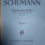 シューマン 幻想小曲集 Op.73 輸入楽譜 schumann fantasiestucke klavier und klarinette クラリネット ピアノ clarinet piano 洋書