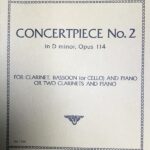 メンデルスゾーン 演奏会用小品 No.2 ニ短調 Op.114 輸入楽譜 medelssohn Concertpiece No.2 Dminor, Opus.114 クラリネットニ重奏 ピアノ