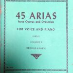 ヘンデル 45のアリア集 第2巻 (高声用) 輸入楽譜 handel 45arias from opera and oratorios 歌 声楽 ピアノ voice vocal piano 洋書