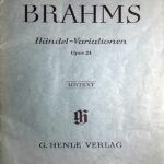 ブラームス ヘンデルの主題による変奏曲 Op.24 輸入楽譜 brahms handel-variationen 原典版 urtext ピアノ・ソロ piano solo ヘンレ社 洋書