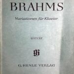 ブラームス 変奏曲集 輸入楽譜 brahms variationen fur klavier 原典版 urtext ヘンレ社 henle ピアノ・ソロ piano solo 洋書 variation