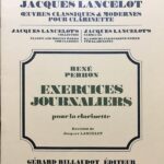 ペロン クラリネットのための毎日の練習曲 ジャック・ランスロ 改訂 輸入楽譜 rene perron exercices journaliers clarinette 洋書