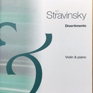 ストラヴィンスキー バレエ音楽「妖精の口づけ」 より ディヴェルティメント 輸入楽譜 stravinsky divertimento ヴァイオリン ピアノ 洋書