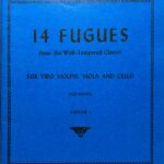 バッハ 14曲のフーガ Vol.1 輸入楽譜 bach 14 fugues for 2 violins, viola and cello ヴァイオリン ヴィオラ チェロ 洋書 パート譜セット
