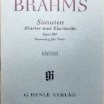 ブラームス クラリネット・ソナタ Op. 120 ヴィオラ版 輸入楽譜 brahms sonaten kiavier und klarinette fassaung fur viola 洋書