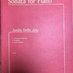 ジャスティン・デロ・ジョイオ ピアノソナタ 輸入楽譜 justin dello joio sonata for piano ピアノ 洋書