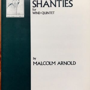 マルコム・アーノルド 木管五重奏曲 ３つの船乗りの歌 輸入楽譜 malcolm arnold THREE SHANTIES wind quintet 洋書 パート譜セット