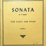 テレマン フルート・ソナタ ヘ短調 輸入楽譜 telemann sonata for fulute and piano 洋書