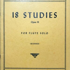 アンデルセン 18の練習曲 Op.41 輸入楽譜 andersen 18 etudies for flute solo フルート ソロ 洋書