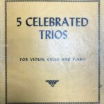 ハイドン ピアノ三重奏 輸入楽譜 haydn 5 celebrated trios ピアノトリオ 洋書 ヴァイオリン チェロ ピアノ