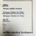 ヴィルトーゾ・スタディ・Op.75・Vol.1 輸入楽譜 kohler virtuoso studies for flute フルート 教則本 練習曲 洋書