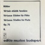 ヴィルトーゾ・スタディ・Op.75・Vol.2 輸入楽譜 kohler virtuoso studies for flute フルート 教則本 練習曲 洋書