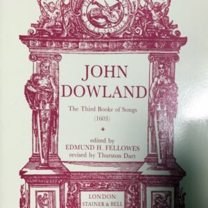 ダウランド 歌曲集 第3巻 輸入楽譜 john dowland the third booke of songs 洋書 声楽 vocal