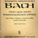 バッハ 「音楽の捧げもの」 BWV 1079 Nr.8 輸入楽譜 bach torio aus dem musikalischen opfer 洋書 フルート ヴァイオリン チェロ