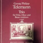 テレマン トリオ・ソナタ ホ短調 輸入楽譜 telemann Trio e-moll flute oboe violoncello cembalo 洋書