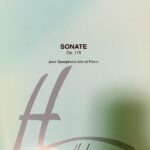 アプシル サクソフォン・ソナタ Op.115 輸入楽譜 absil sonate pour saxophone alto et piano アルトサクソフォン ピアノ 洋書
