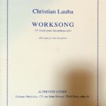 ローバ ワークソング 輸入楽譜 lauba Worksong-15e Etude pour saxophone alto アルトサクソフォン 洋書
