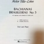 ヴィラ＝ロボス：ブラジル風バッハ 第5番 輸入楽譜 villa=lobos Bachanas Brasileiras No.5 voice and piano 声楽 ピアノ 洋書