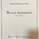 シュワントナー ブラック・アネモネ 輸入楽譜 schwantner black anemones for flute and piano フルート ピアノ 洋書