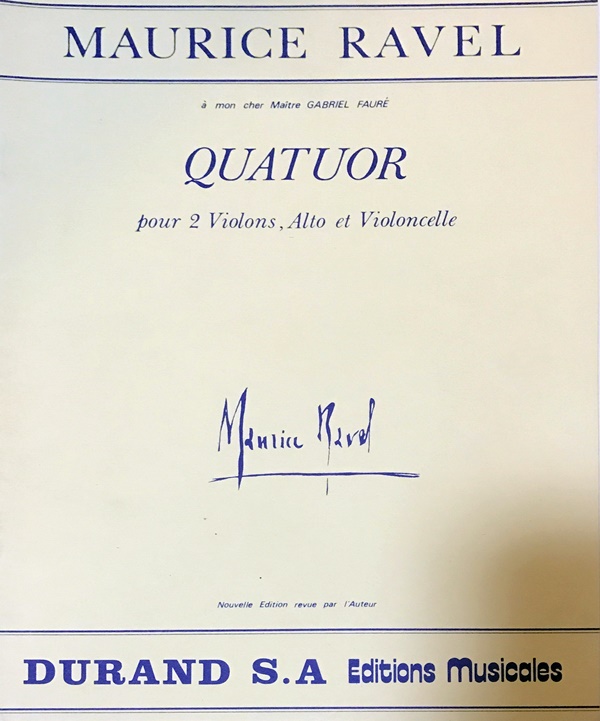 ラヴェル 弦楽四重奏曲 パート譜セット 輸入楽譜 ravel Quatuor ヴァイオリン チェロ 洋書