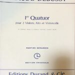 ドビュッシー 弦楽四重奏曲 ト短調 Op.10 パート譜セット 輸入楽譜 debussy 1er quatuor pour 2 violons,alto et violoncelle 洋書