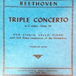 ベートーヴェン ピアノ、ヴァイオリンとチェロのための三重協奏曲 ハ長調 Op.56 輸入楽譜 beethoven triple concerto 洋書