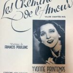 プーランク 愛の小径(仏語) 輸入楽譜 Poulenc Les Chamins de L'amour ピアノ伴奏付 声楽原 洋書