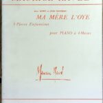 ラヴェル マ・メール・ロワ ピアノ連弾用(1台4手) 輸入楽譜 ravel ma mere l'oye pour piano 洋書