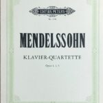 メンデルスゾーン ピアノ四重奏曲全集 Op.1 Op.2 Op.3 輸入楽譜 mendelssohn klavier-quartette カルテット ヴァイオリン ヴィオラ チェロ