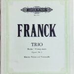 フランク ピアノ三重奏曲 嬰ヘ短調 op.1 nr.1 輸入楽譜 franck trio Fis-dur ピアノ ヴァイオリン チェロ 洋書