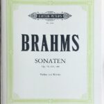 ブラームス ヴァイオリン・ソナタ集 Op.78, 100, 108 輸入楽譜 brahms sonaten 洋書 violine piano