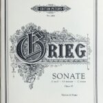 グリーグ ヴァイオリン・ソナタ ハ短調 Op.45 輸入楽譜 grieg sonata C moll 洋書 violine piano