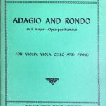 シューベルト アダージョとロンド・コンチェルタンテ ヘ長調 輸入楽譜 schubert Adagio and Rond ヴァイオリン ヴィオラ チェロ ピアノ