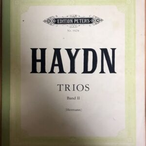 ハイドン ピアノ三重奏曲集 第2巻 輸入楽譜 Haydn Torios band2 バイオリン チェロ ピアノ 室内楽 洋書