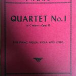 フォーレ ピアノ四重奏曲 第1番 Op.15 輸入楽譜 Faure Quartet No.1 in C minor バイオリン ビオラ チェロ ピアノ 室内楽 洋書