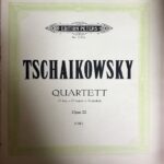 チャイコフスキー 弦楽四重奏曲 第2番 ヘ長調 Op.22 輸入楽譜 tschaikowsky quartett F dur バイオリン ビオラ チェロ 洋書