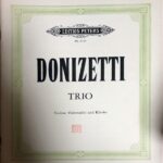 ドニゼッティ ピアノ三重奏曲 輸入楽譜 donizetti torio ピアノ バイオリン チェロ 洋書