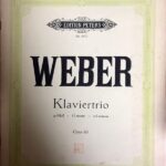 ウェーバー 三重奏曲 ト短調 Op.63 輸入楽譜 weber klaviertrio ピアノ バイオリン チェロ 洋書