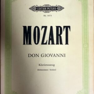モーツァルト オペラ「ドン・ジョヴァンニ」 （独語・伊語）輸入楽譜 mozart don giovanni 声楽 ヴォーカル 洋書