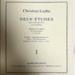 クリスチャン・ローバ 9つの練習曲 輸入楽譜 christian lauba Neuf Etudes pour saxophones サキソフォン 洋書