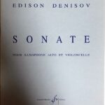 デニソフ アルトサクソフォーンとチェロのためのソナタ 輸入楽譜 denisov sonate pour saxophone alto et violoncelle 洋書
