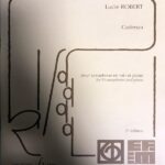 ロベール カデンツァ 輸入楽譜 robert cadenza for E♭ saxophones and piano サクソフォン ピアノ 洋書